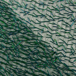 Tule verde com canutilhos bordados - Ribes y Casals