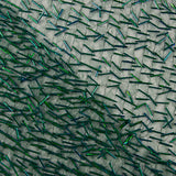 Tule verde com canutilhos bordados - Ribes y Casals