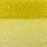 Tule amarelo com canutilhos bordados - Ribes y Casals