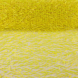 Tule amarelo com canutilhos bordados - Ribes y Casals