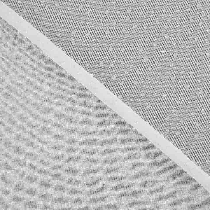 Tule elástico branco com efeito de gotas de água - Ribes y Casals
