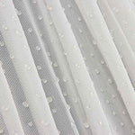 Tule elástico branco com efeito de gotas de água - Ribes y Casals
