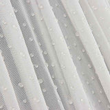 Tule elástico branco com efeito de gotas de água - Ribes y Casals