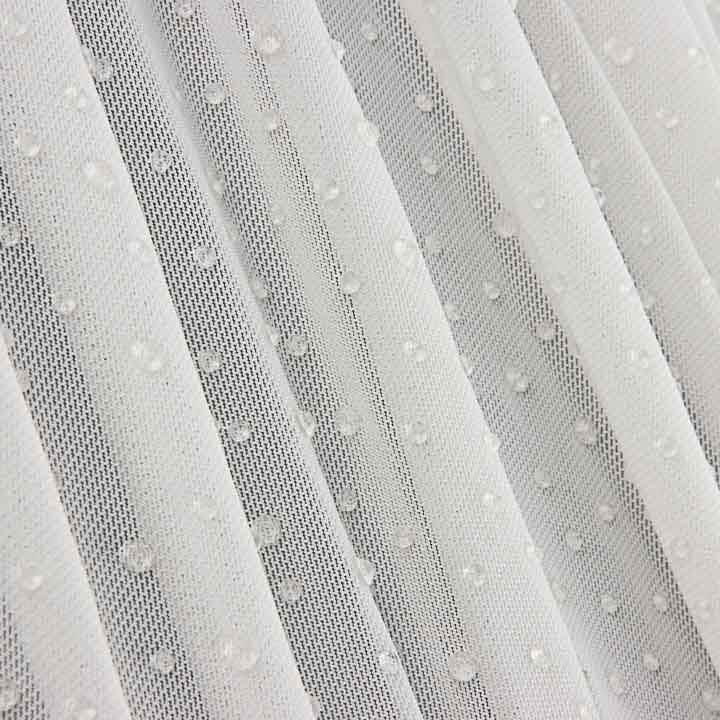 Tule elástico branco com efeito de gotas de água - Ribes y Casals
