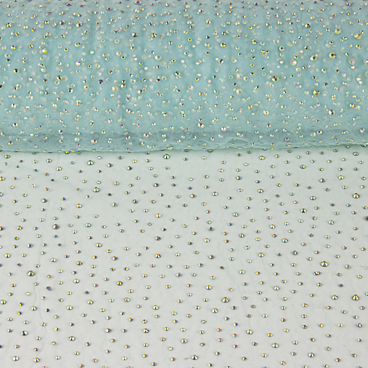 Tule azul claro com strass iridescentes - Ribes y Casals