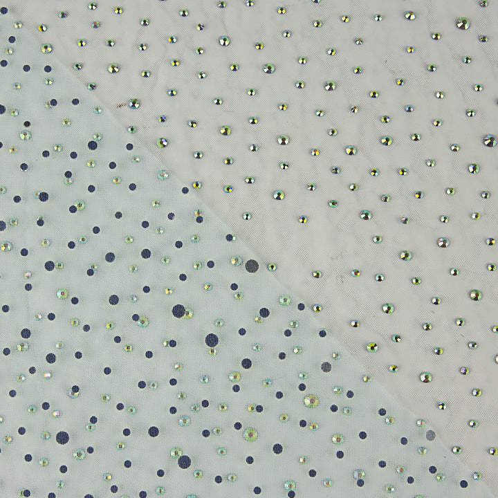 Tule azul claro com strass iridescentes - Ribes y Casals