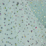 Tule azul claro com strass iridescentes - Ribes y Casals