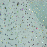 Tule azul claro com strass iridescentes - Ribes y Casals
