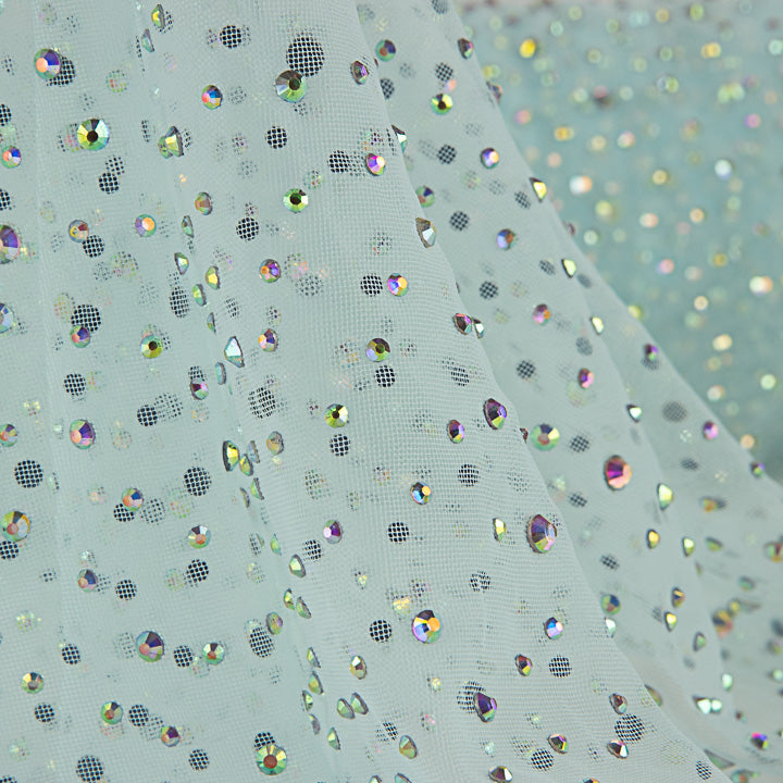 Tule azul claro com strass iridescentes - Ribes y Casals