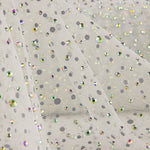 Tule Branco com Strass Iridescentes - Ribes y Casals