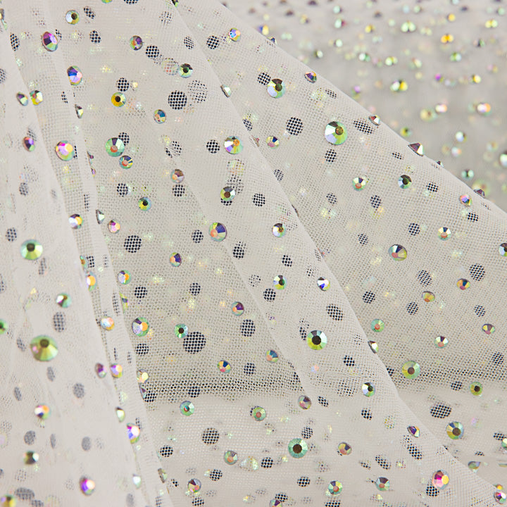 Tule Branco com Strass Iridescentes - Ribes y Casals
