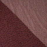 Tule bordô com strass iridescentes - Ribes y Casals