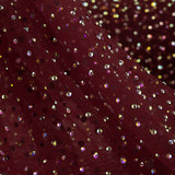 Tule bordô com strass iridescentes - Ribes y Casals
