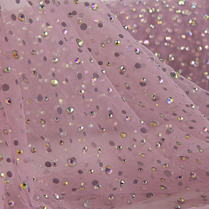 Tule Rosa Claro com Strass Iridescentes - Ribes y Casals