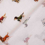 Lençol de tecido de algodão estampado com cachorrinhos - Ribes y Casals