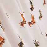 Lençol de tecido de algodão estampado com cachorrinhos - Ribes y Casals