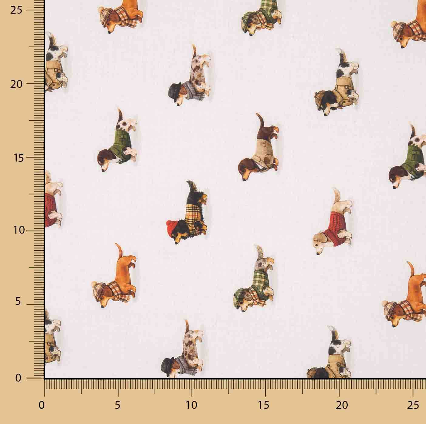 Lençol de tecido de algodão estampado com cachorrinhos - Ribes y Casals
