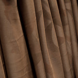 Tecido de viscose estampado de dupla face com ondas abstratas em tons de terra - Ribes y Casals