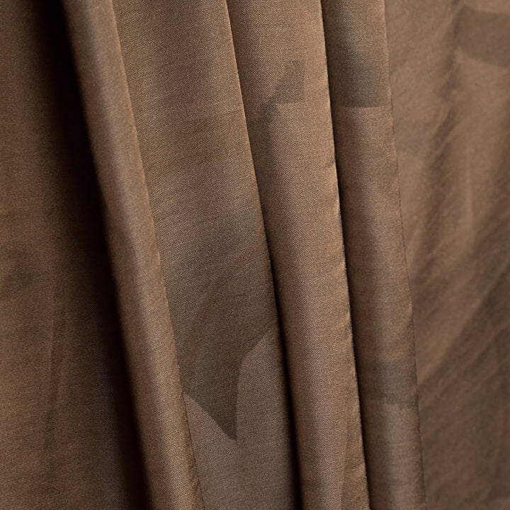 Tecido de viscose estampado de dupla face com ondas abstratas em verde-água - Ribes y Casals