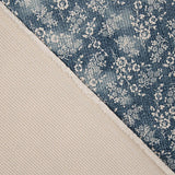 Bombazina estampada com flores vintage azuis - Ribes y Casals