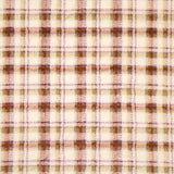 Coralina estampada com tartan em tons de terra - Ribes y Casals