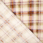 Coralina estampada com tartan em tons de terra - Ribes y Casals