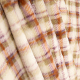 Coralina estampada com tartan em tons de terra - Ribes y Casals