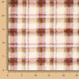 Coralina estampada com tartan em tons de terra - Ribes y Casals