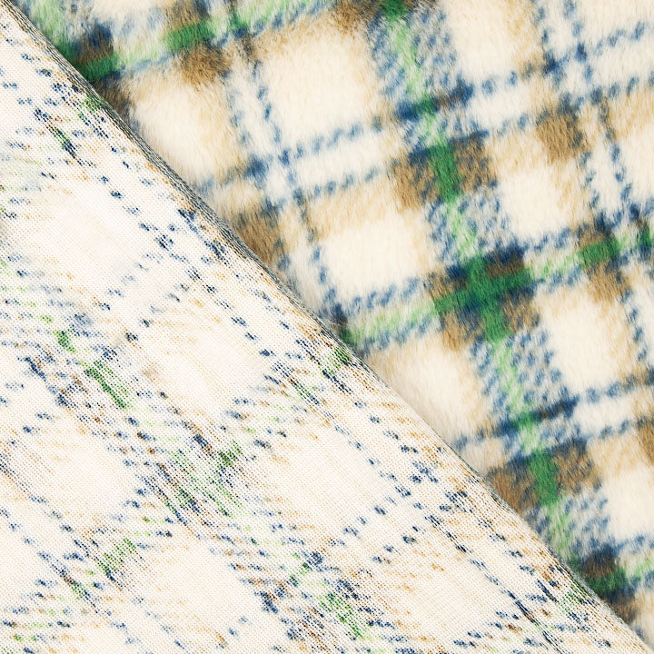 Coralina estampada com tartan verde - Ribes y Casals
