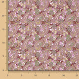 Popelina estampada em rosa paisley - Ribes y Casals