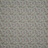 Popelina estampada em verde paisley e malva - Ribes y Casals