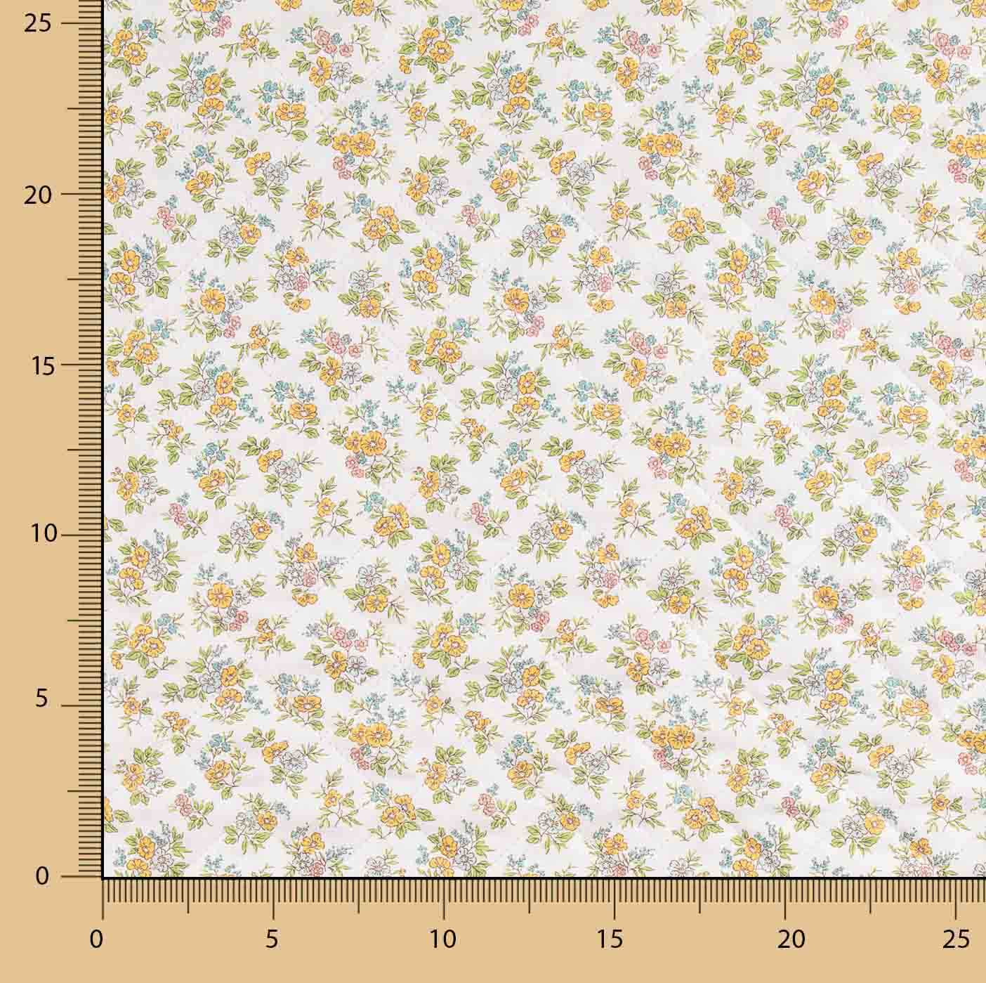 Manta Reversível floral com riscas Albero - Ribes y Casals