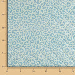 Tecido acolchoado reversível Nairobi azul com animal print e riscas - Ribes y Casals