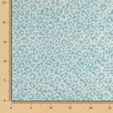 Tecido acolchoado reversível Nairobi azul com animal print e riscas - Ribes y Casals
