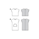 Patrón Burda 9282 Camisa y Vestido - Ribes y Casals