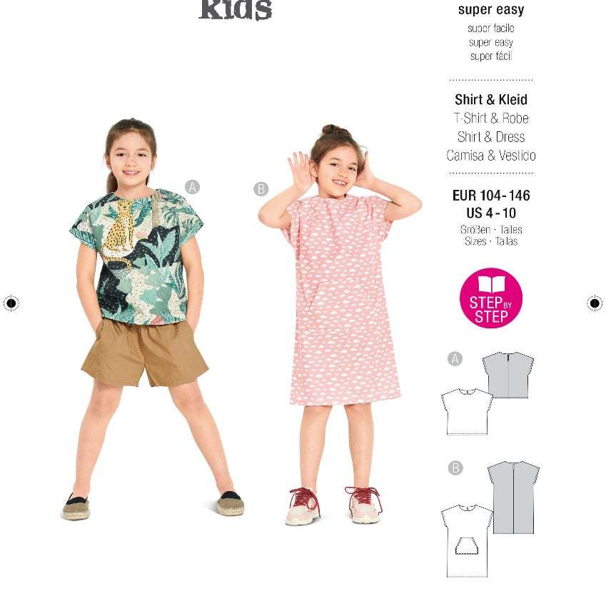 Patrón Burda 9282 Camisa y Vestido - Ribes y Casals