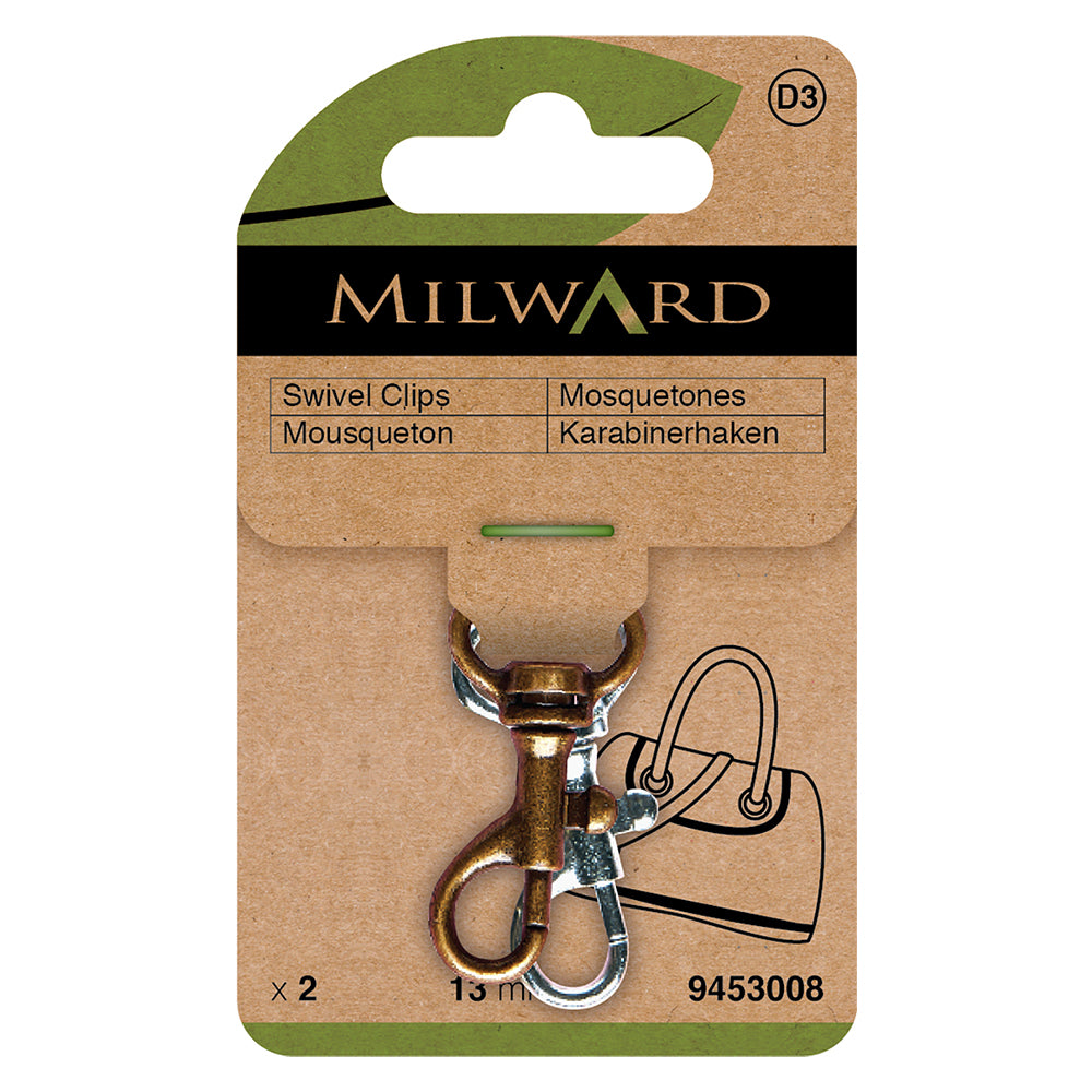 Mosquetones Giratorios Mini Bronce-Niquel - Ribes y Casals