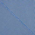 Camisa de algodão Vichy azul e branco - Ribes y Casals