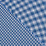 Camisa de algodão Vichy azul e branco - Ribes y Casals