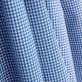 Camisa de algodão Vichy azul e branco - Ribes y Casals