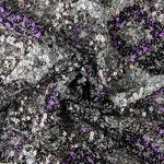 Renda Fantasia Losangos Prata e Malva - Ribes y Casals