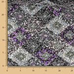 Renda Fantasia Losangos Prata e Malva - Ribes y Casals