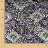 Renda Fantasia Losangos Prata e Malva - Ribes y Casals