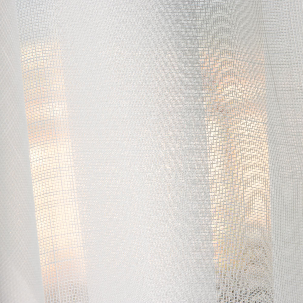 Visillo Raya Jacquard Blanco Natural - Ribes y Casals