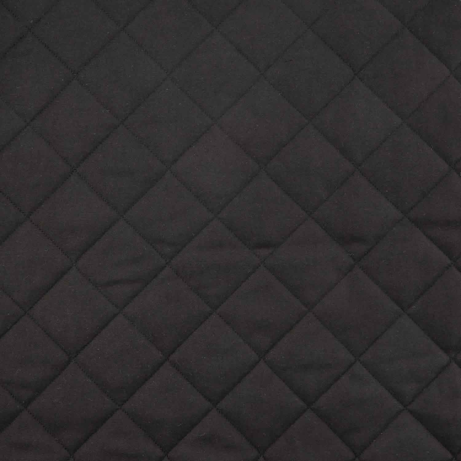 Acolchoada em sarja preta com forro geométrico - Ribes y Casals