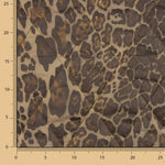 Manta leve dupla face com animal print e ocre - Ribes y Casals