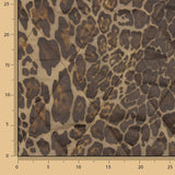 Manta leve dupla face com animal print e ocre - Ribes y Casals