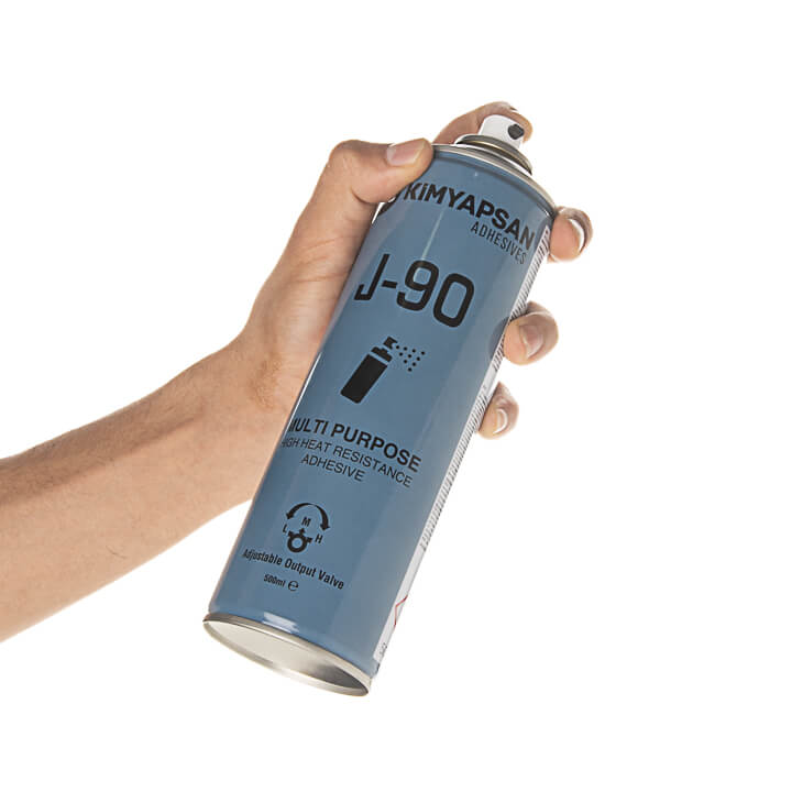 Adesivo em spray Kimyapsan J-90 500 ml para estofar tetos de automóveis - Ribes y Casals