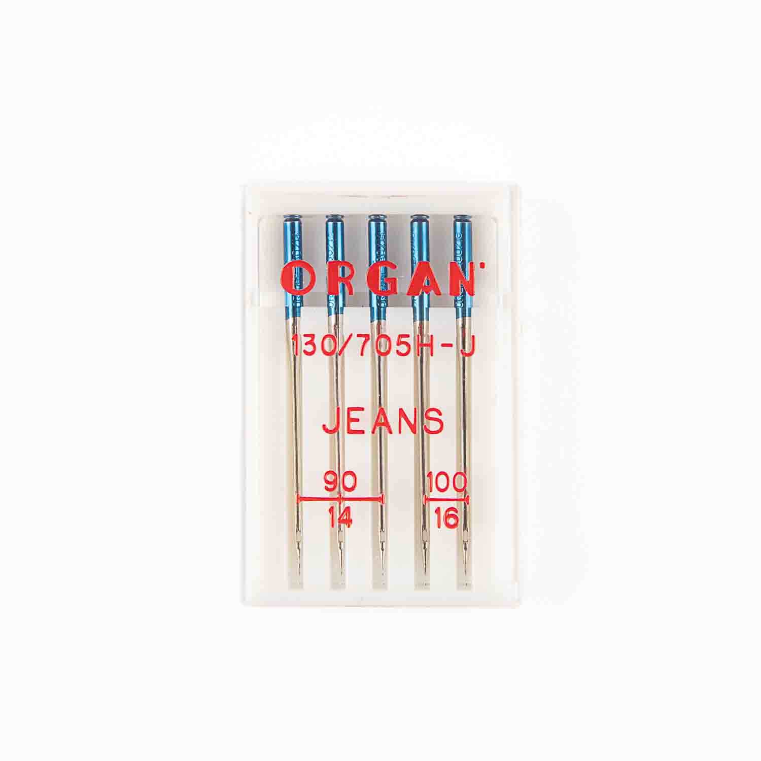 Agulhas para máquina Organ Jeans 90/14 e 100/16 - Ribes y Casals