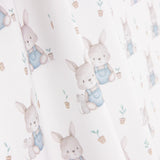 Percal estampado com coelhinhos azuis - Ribes y Casals